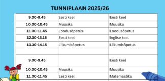 Tunniplaan 2025/26