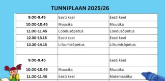 Tunniplaan 2025/26