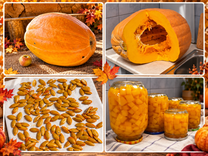 Autumn Pumpkin Harvest Collage